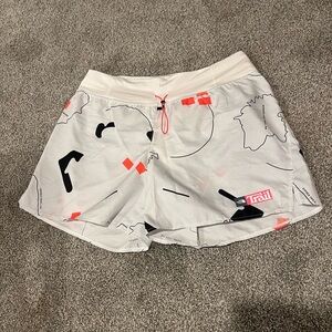 The North Face trail women’s M running shorts. Never worn but no tags.